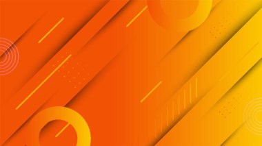 Modern orange yellow abstract background paper shine and layer element vector for presentation design. Suit for business, corporate, institution, party, festive, seminar, and talks.