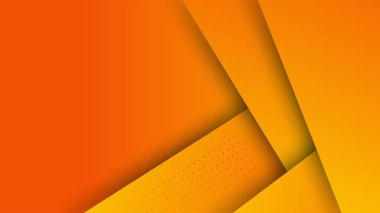Modern orange yellow abstract background paper shine and layer element vector for presentation design. Suit for business, corporate, institution, party, festive, seminar, and talks.