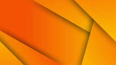 Modern orange yellow abstract background paper shine and layer element vector for presentation design. Suit for business, corporate, institution, party, festive, seminar, and talks.