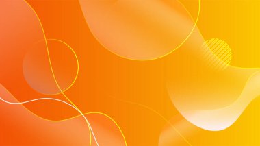 Modern orange yellow abstract background paper shine and layer element vector for presentation design. Suit for business, corporate, institution, party, festive, seminar, and talks.
