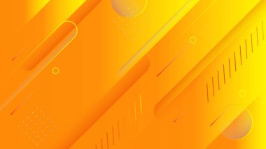 Modern orange yellow abstract background paper shine and layer element vector for presentation design. Suit for business, corporate, institution, party, festive, seminar, and talks.