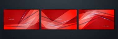 Modern red abstract background paper shine and layer element vector for presentation design. Suit for business, corporate, institution, party, festive, seminar, and talks.
