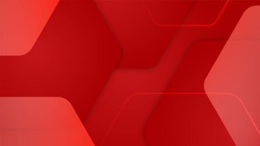 Modern red abstract background paper shine and layer element vector for presentation design. Suit for business, corporate, institution, party, festive, seminar, and talks.