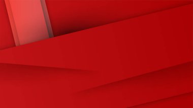 Modern red abstract background paper shine and layer element vector for presentation design. Suit for business, corporate, institution, party, festive, seminar, and talks.