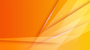 Modern orange yellow abstract background paper shine and layer element vector for presentation design. Suit for business, corporate, institution, party, festive, seminar, and talks.