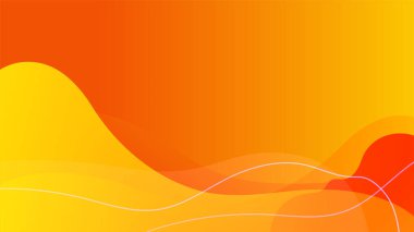 Modern orange yellow abstract background paper shine and layer element vector for presentation design. Suit for business, corporate, institution, party, festive, seminar, and talks.
