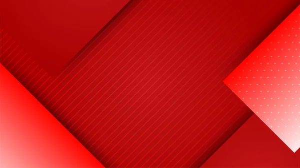 Modern Red Abstract Background Paper Shine Layer Element Vector Presentation — Vector de stock