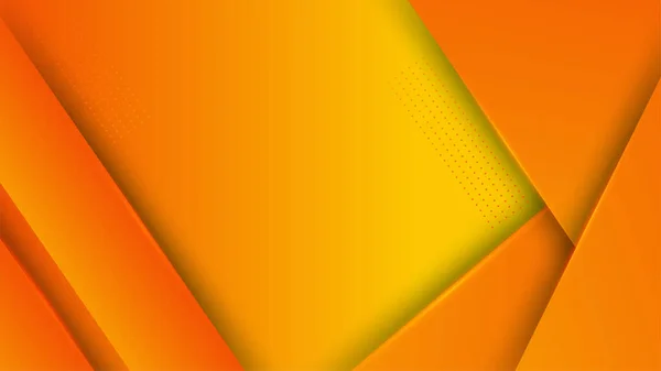Modern Orange Yellow Abstract Background Paper Shine Layer Element Vector —  Vetores de Stock