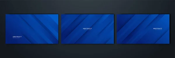 Modern Dark Blue Abstract Background Paper Shine Layer Element Vector — 스톡 벡터