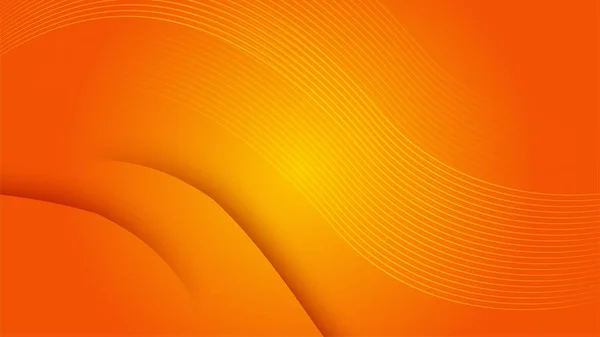 Modern Orange Yellow Abstract Background Paper Shine Layer Element Vector — Wektor stockowy