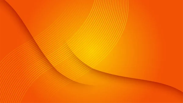 Modern Orange Yellow Abstract Background Paper Shine Layer Element Vector — Stockvector