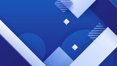 Dark blue abstract background geometry shine and layer element vector for presentation design. Suit for business, corporate, institution, party, festive, seminar, and talks.