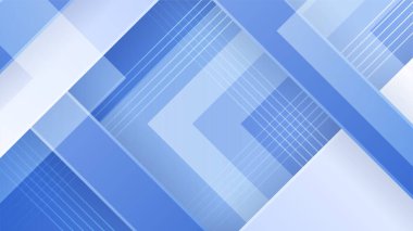 Dark blue abstract background geometry shine and layer element vector for presentation design. Suit for business, corporate, institution, party, festive, seminar, and talks.