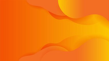 Orange yellow abstract background geometry shine and layer element vector for presentation design. Suit for business, corporate, institution, party, festive, seminar, and talks.