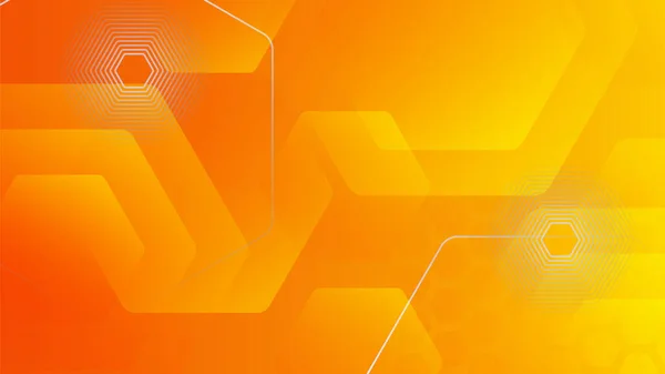 Orange Yellow Abstract Background Geometry Shine Layer Element Vector Presentation — Vector de stock