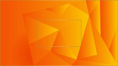 Orange yellow abstract background geometry shine and layer element vector for presentation design. Suit for business, corporate, institution, party, festive, seminar, and talks.