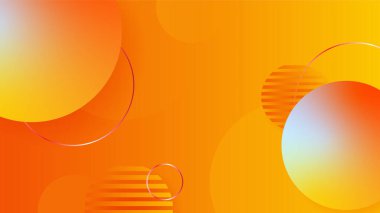 Orange yellow abstract background geometry shine and layer element vector for presentation design. Suit for business, corporate, institution, party, festive, seminar, and talks.