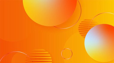 Orange yellow abstract background geometry shine and layer element vector for presentation design. Suit for business, corporate, institution, party, festive, seminar, and talks.