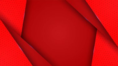 Dark red abstract background geometry shine and layer element vector for presentation design. Suit for business, corporate, institution, party, festive, seminar, and talks.