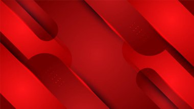 Dark red abstract background geometry shine and layer element vector for presentation design. Suit for business, corporate, institution, party, festive, seminar, and talks.
