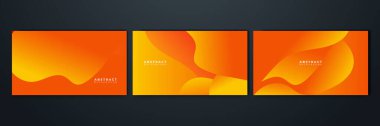Orange yellow abstract background geometry shine and layer element vector for presentation design. Suit for business, corporate, institution, party, festive, seminar, and talks.