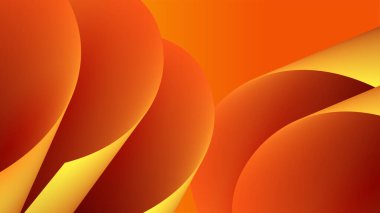 Orange yellow abstract background geometry shine and layer element vector for presentation design. Suit for business, corporate, institution, party, festive, seminar, and talks.