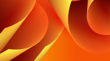Orange yellow abstract background geometry shine and layer element vector for presentation design. Suit for business, corporate, institution, party, festive, seminar, and talks.