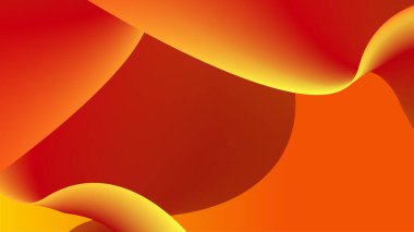 Orange yellow abstract background geometry shine and layer element vector for presentation design. Suit for business, corporate, institution, party, festive, seminar, and talks.