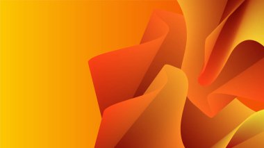 Orange yellow abstract background geometry shine and layer element vector for presentation design. Suit for business, corporate, institution, party, festive, seminar, and talks.