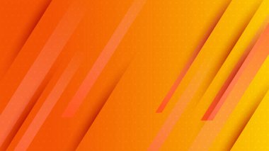 Orange yellow abstract background geometry shine and layer element vector for presentation design. Suit for business, corporate, institution, party, festive, seminar, and talks.
