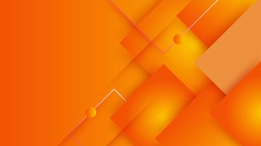 Orange yellow abstract background geometry shine and layer element vector for presentation design. Suit for business, corporate, institution, party, festive, seminar, and talks.