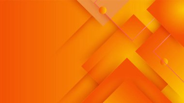 Orange yellow abstract background geometry shine and layer element vector for presentation design. Suit for business, corporate, institution, party, festive, seminar, and talks.
