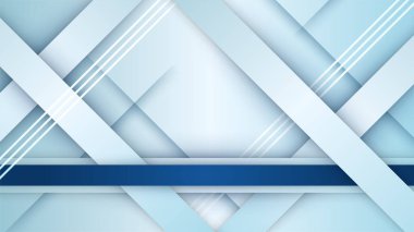 Dark blue abstract background geometry shine and layer element vector for presentation design. Suit for business, corporate, institution, party, festive, seminar, and talks.