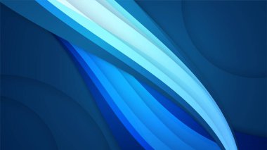 Dark blue abstract background geometry shine and layer element vector for presentation design. Suit for business, corporate, institution, party, festive, seminar, and talks.