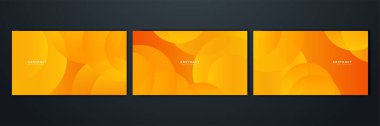 Orange yellow abstract background geometry shine and layer element vector for presentation design. Suit for business, corporate, institution, party, festive, seminar, and talks.