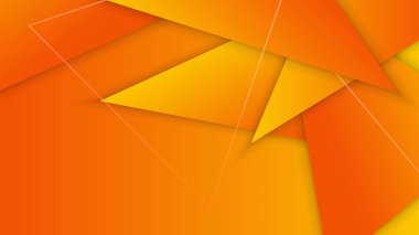Orange yellow abstract background geometry shine and layer element vector for presentation design. Suit for business, corporate, institution, party, festive, seminar, and talks.