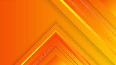 Orange yellow abstract background geometry shine and layer element vector for presentation design. Suit for business, corporate, institution, party, festive, seminar, and talks.