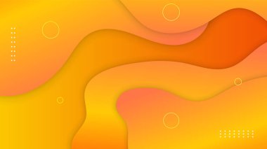 Orange yellow abstract background geometry shine and layer element vector for presentation design. Suit for business, corporate, institution, party, festive, seminar, and talks.