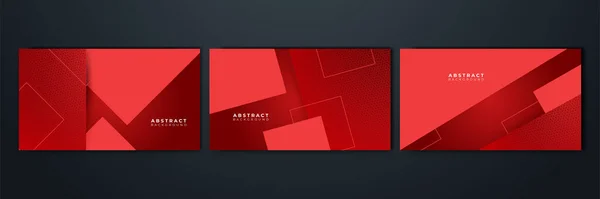 Dark Red Abstract Background Geometry Shine Layer Element Vector Presentation — Stok Vektör