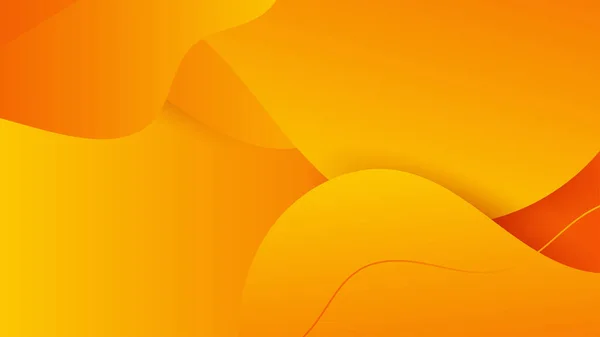 Orange Yellow Abstract Background Geometry Shine Layer Element Vector Presentation — Stockvektor