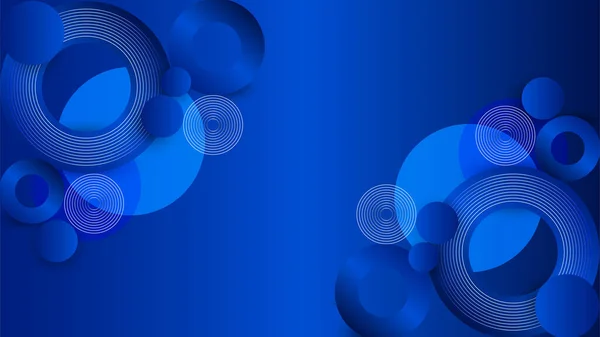 Dark Blue Abstract Background Geometry Shine Layer Element Vector Presentation — Image vectorielle