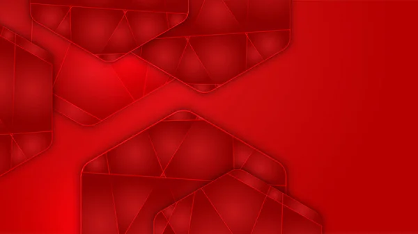 Dark Red Abstract Background Geometry Shine Layer Element Vector Presentation — Image vectorielle