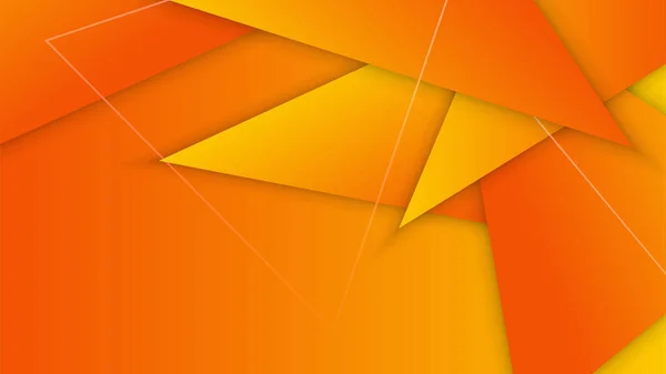 Orange Yellow Abstract Background Geometry Shine Layer Element Vector Presentation — Stockvektor
