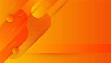 Modern professional orange presentation design background