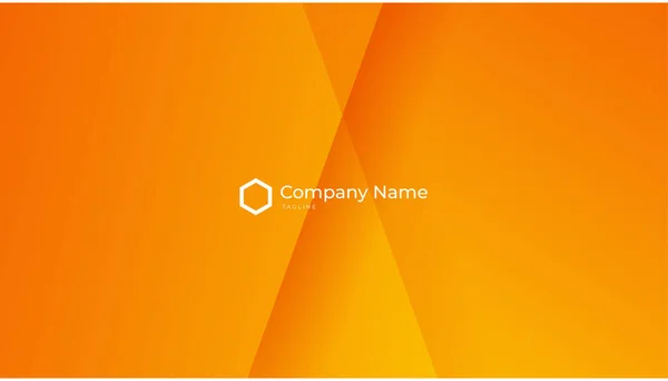 Modern Clean Style Golden Orange Business Card Design Template — Stock vektor