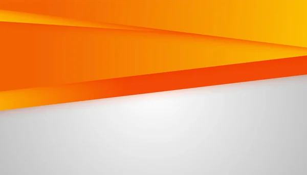 Modern Clean Style Orange White Presentation Design Background — ストックベクタ
