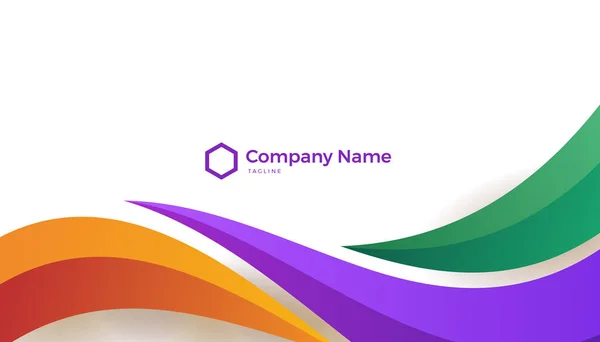 Colorful Business Card Background Background Presentation Design Banner Brochure Business — Stock vektor