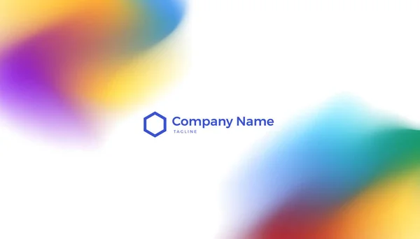 Colorful Business Card Background Background Presentation Design Banner Brochure Business — 图库矢量图片