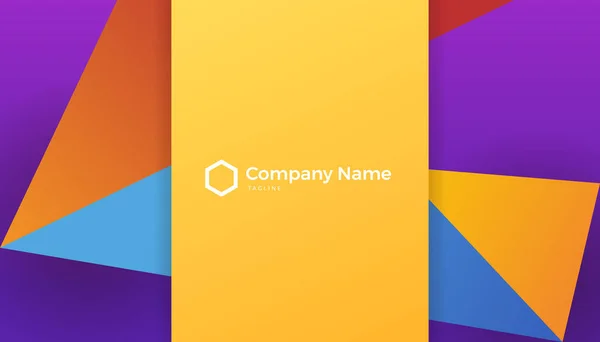 Colorful Business Card Background Background Presentation Design Banner Brochure Business — Stockvector