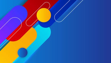 Abstract colorful business presentation background in corporate style